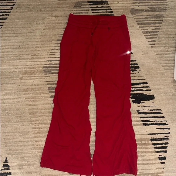 Lululemon Studio Pant II pants in red Swift fabric size 10 - Picture 3 of 4
